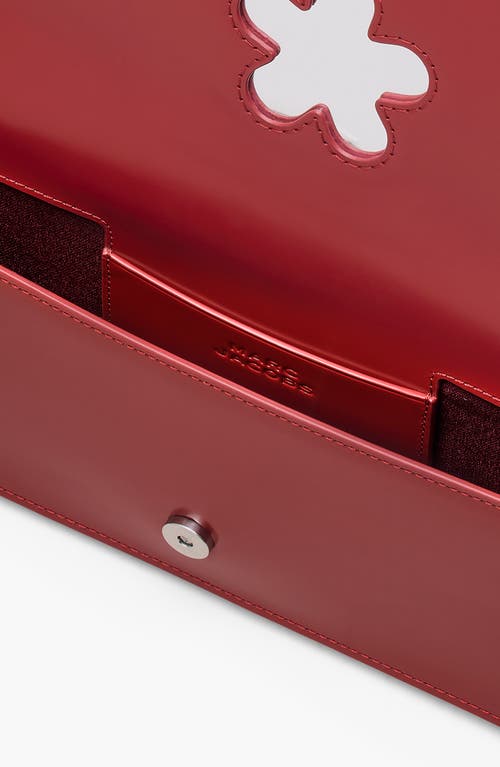Marc Jacobs The Mirror Leather Shoulder Bag In Red