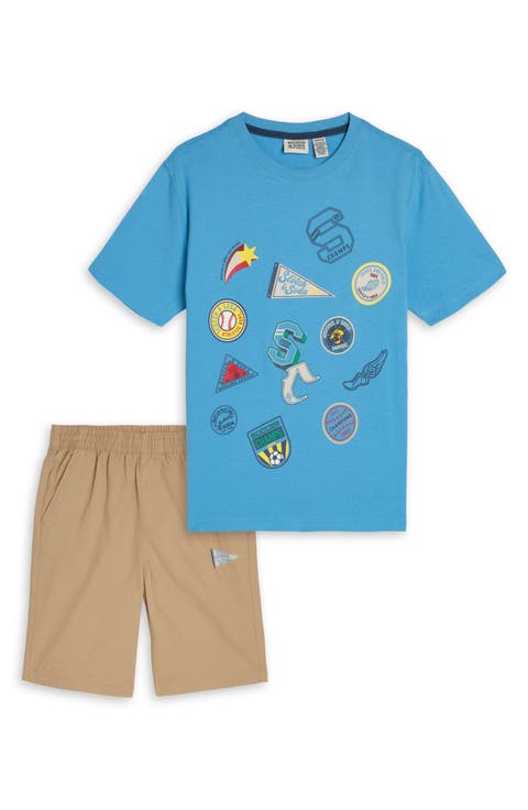 Kids' Graphic T-Shirt & Coordinating Shorts Set (Little Boy)