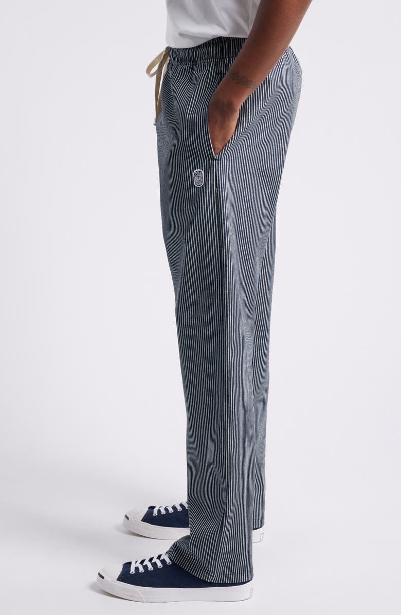 STANDARD ISSUE Railroad Stripe Drawstring Slacker Pants, Alternate, color,