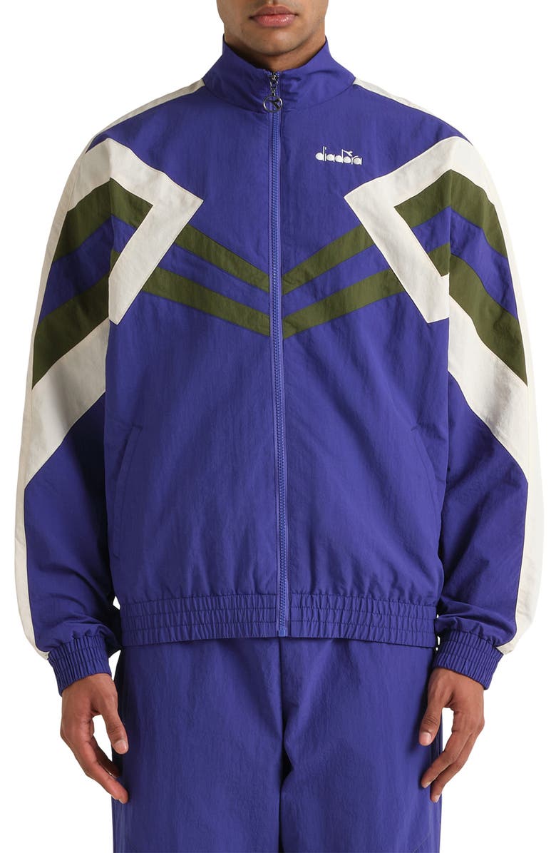 Diadora x Palmes Legacy Track Jacket, Main, color, Navy