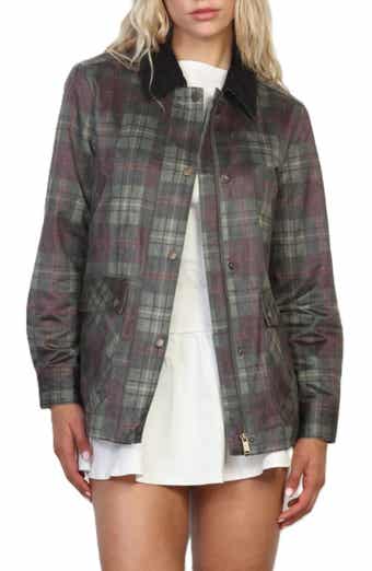 Waxed Coated Plaid Barn Jacket