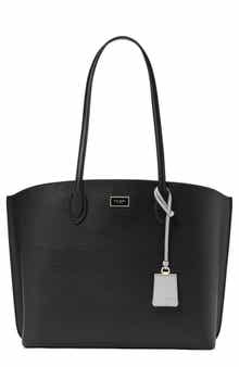 suite large leather tote