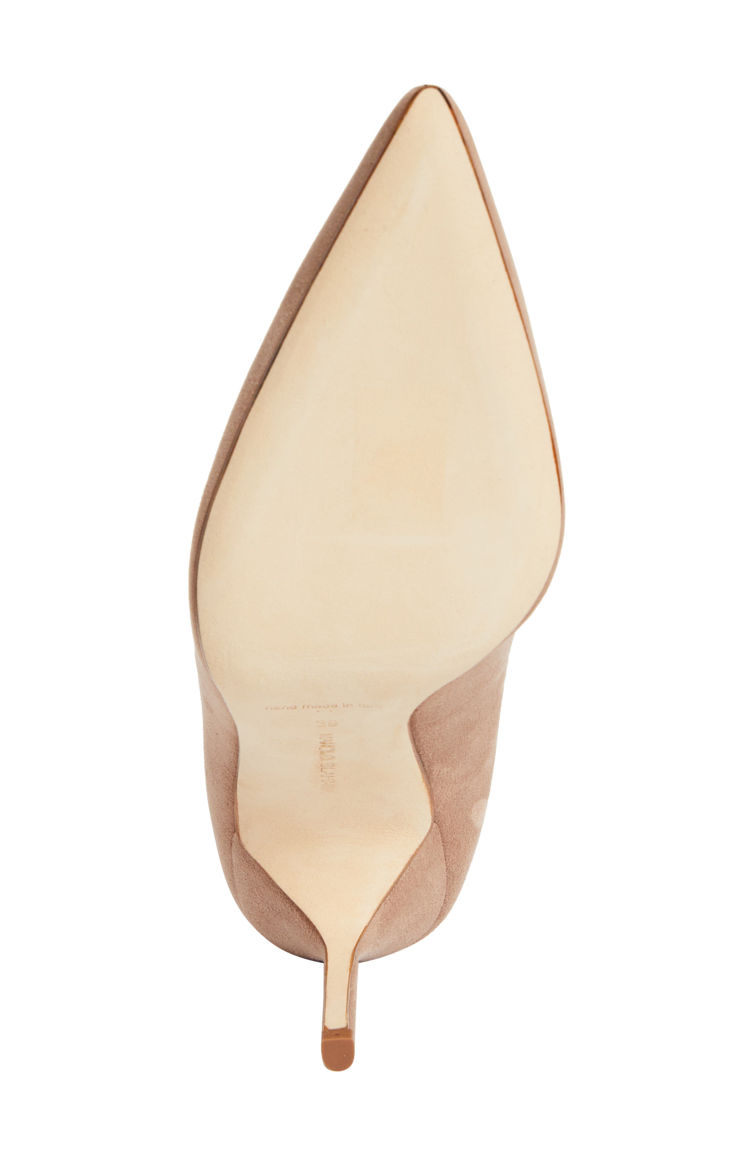 Manolo Blahnik BB Pointed Toe Pump, Alternate, color, Beige