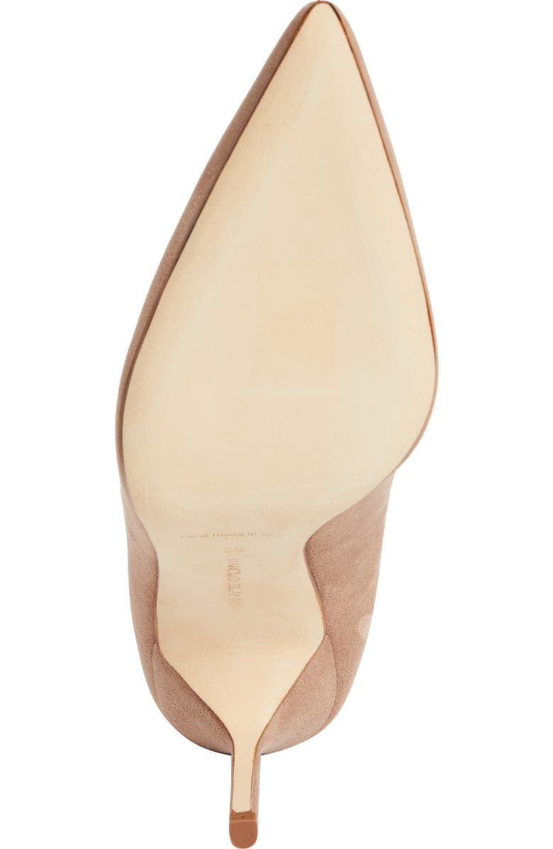 Manolo Blahnik BB Pointed Toe Pump, Alternate, color, Beige