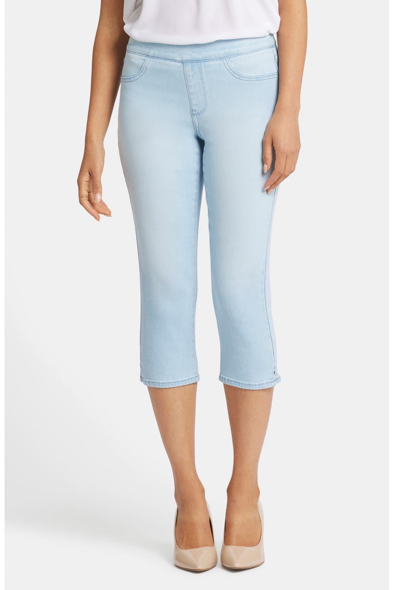 Dakota Side Slit Pull-On Capri Jeans, Main, color, OCEANFRONT