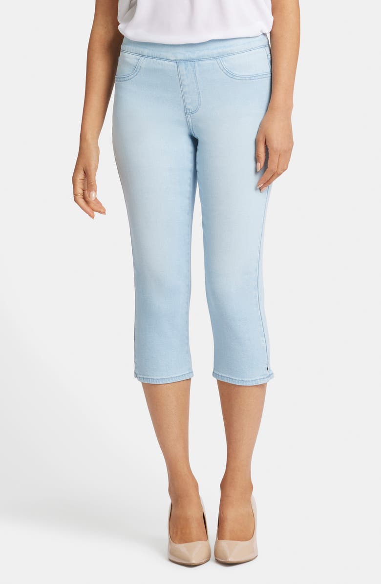NYDJ Dakota Side Slit Pull-On Capri Jeans, Main, color, Oceanfront