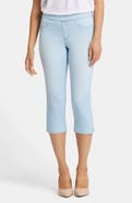 NYDJ Dakota Side Slit Pull-On Capri Jeans