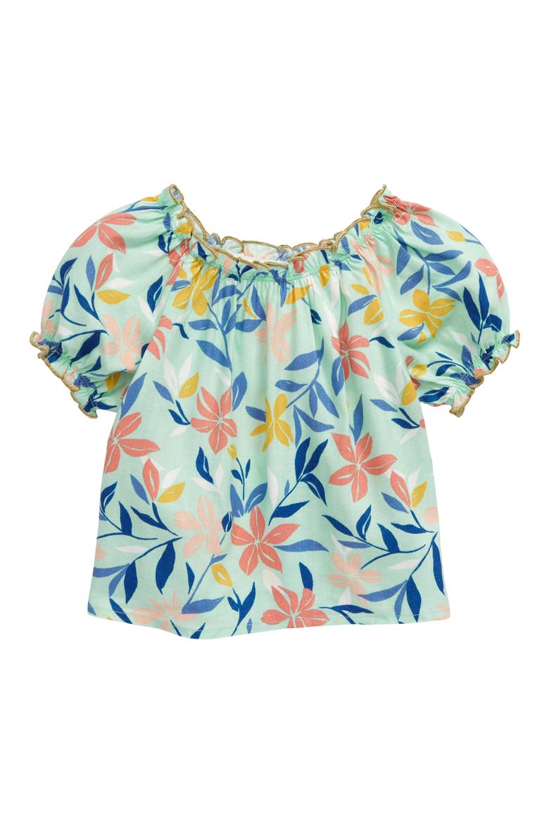 Malibu Puff Sleeve Top, Main, color, PRINT