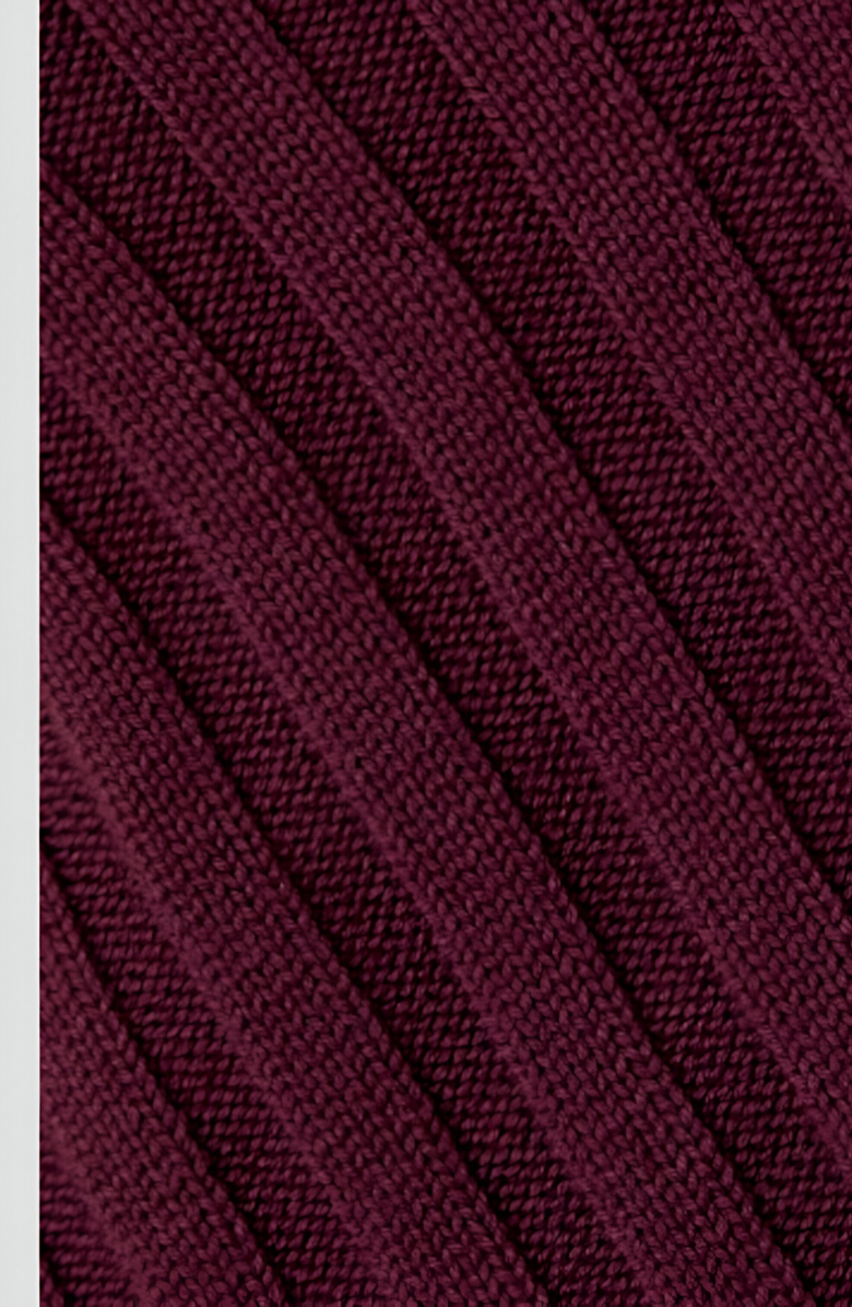 Modenaire Asymmetrical Hem V Neck Ribbed Knit Sweater, Alternate, color, 