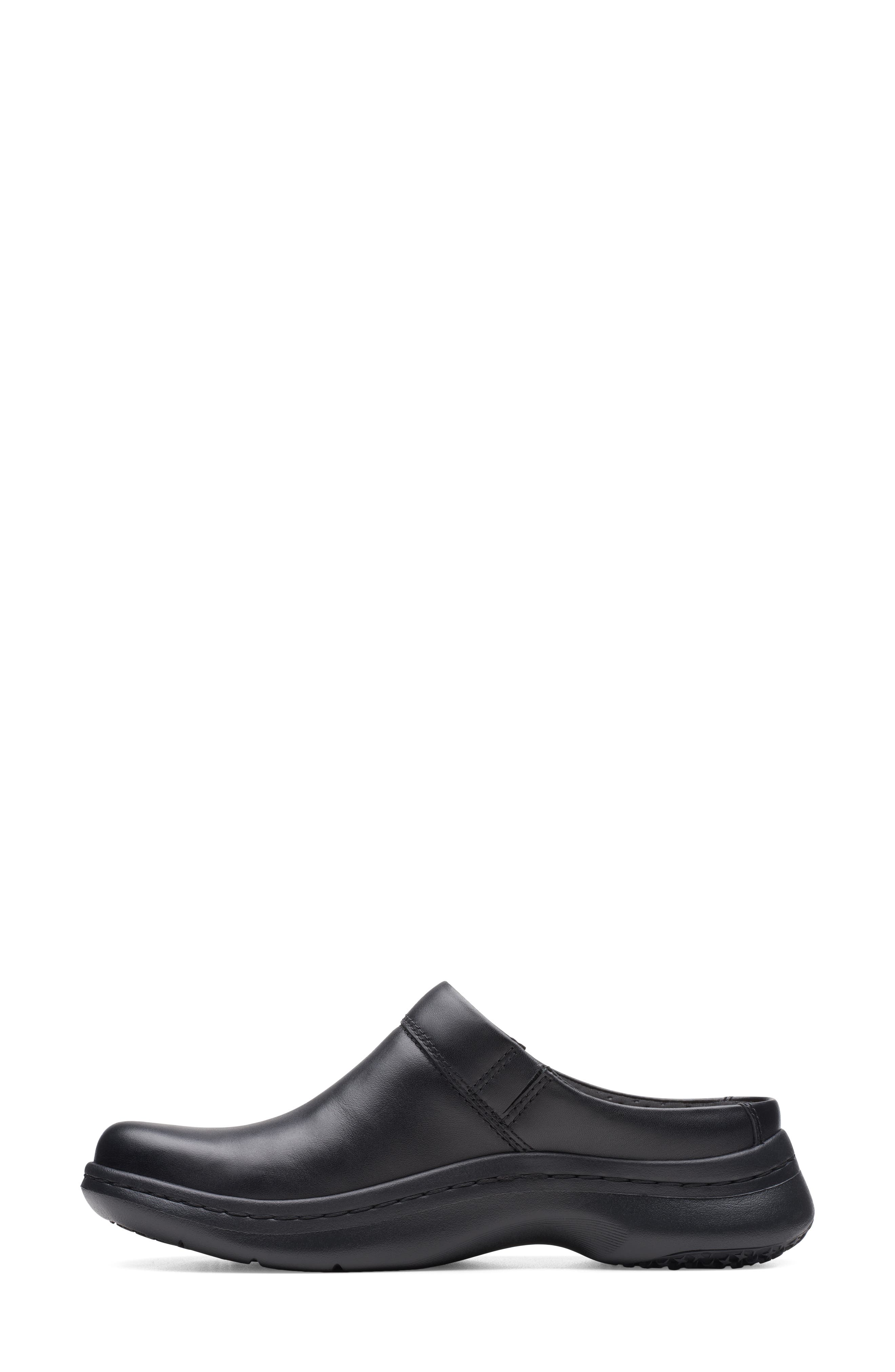 Clarks<sup>®</sup> ClarksPRO Clog, Alternate, color, Black Leather