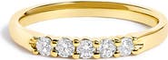 Haus of Brilliance 14K Gold 1/4 Ctw Diamond 5 Stone Band Ring