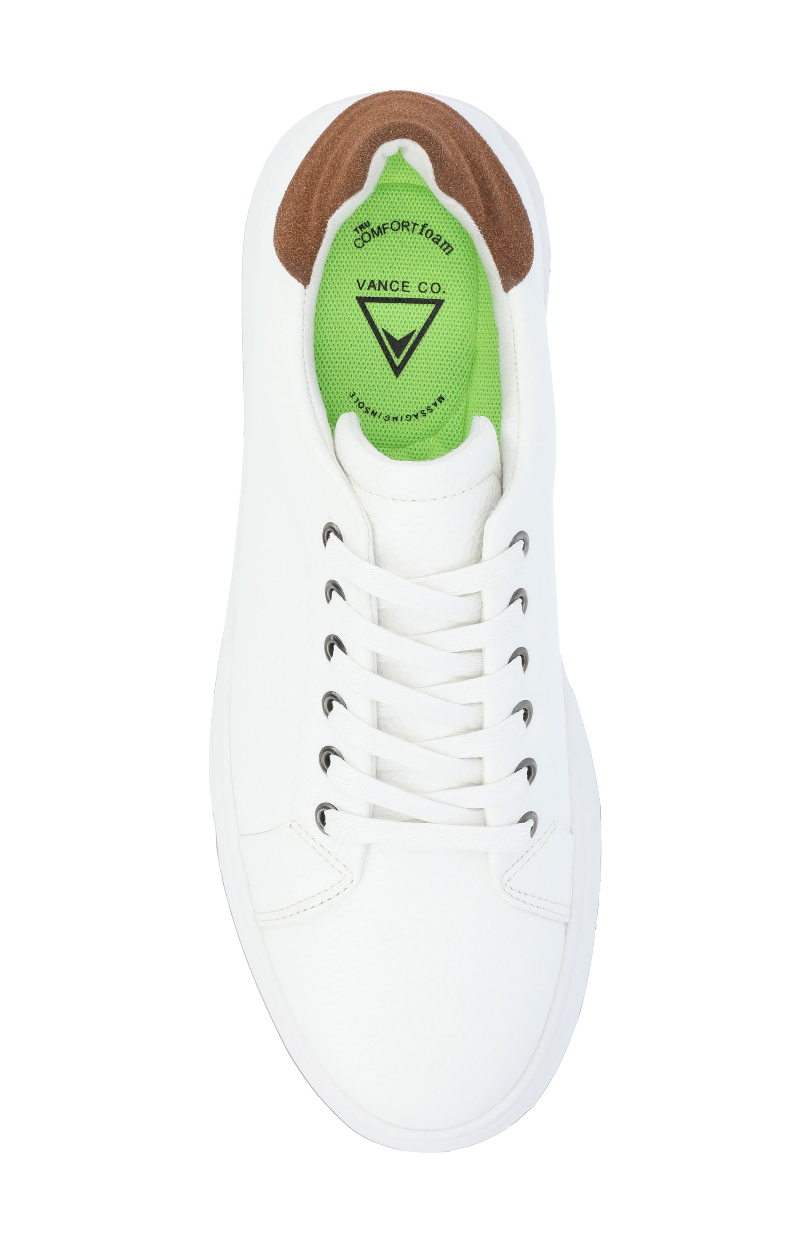 Robby Vegan leather Casual Sneaker, Alternate, color, WHITE