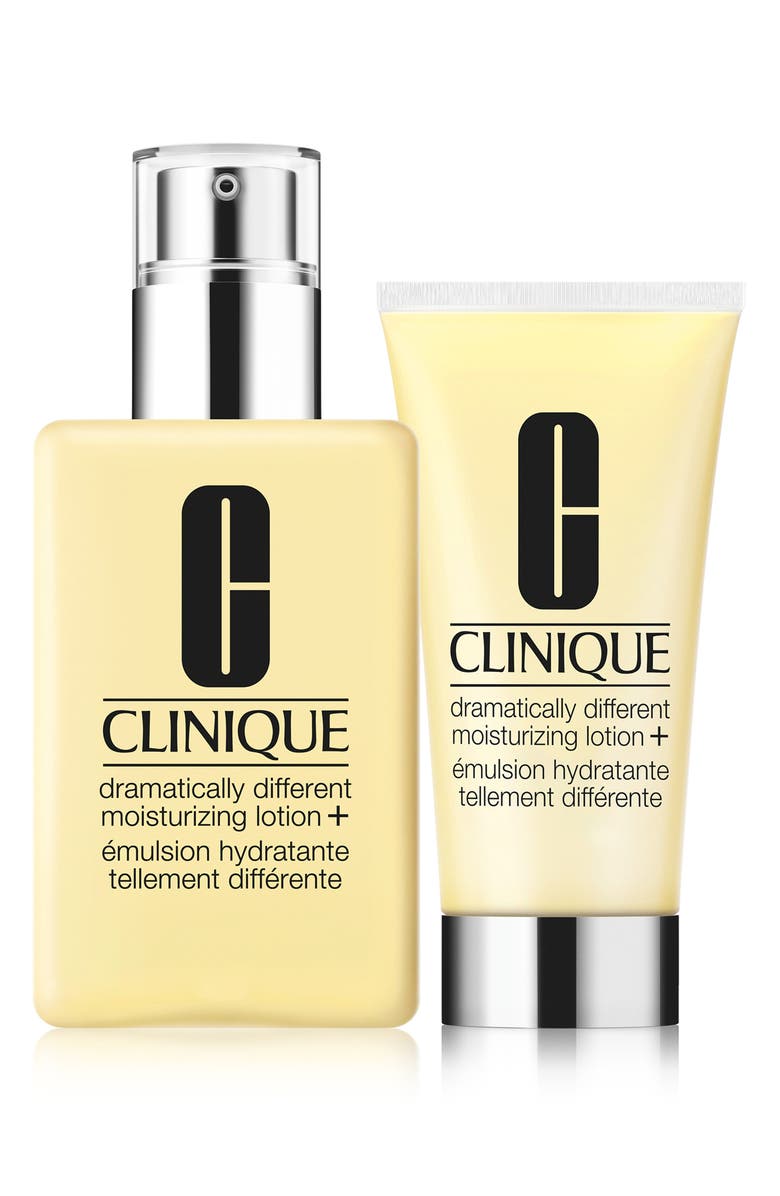 Clinique Dramatically Different Moisturizing Lotion+ Set $56 Value, Main, color,