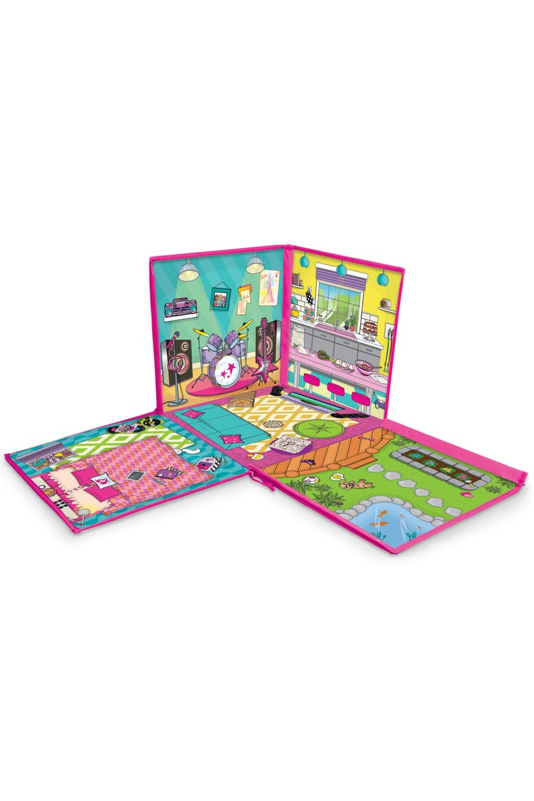 ZipBin Barbie Dreamhouse Toy Box, Alternate, color, Multicolored