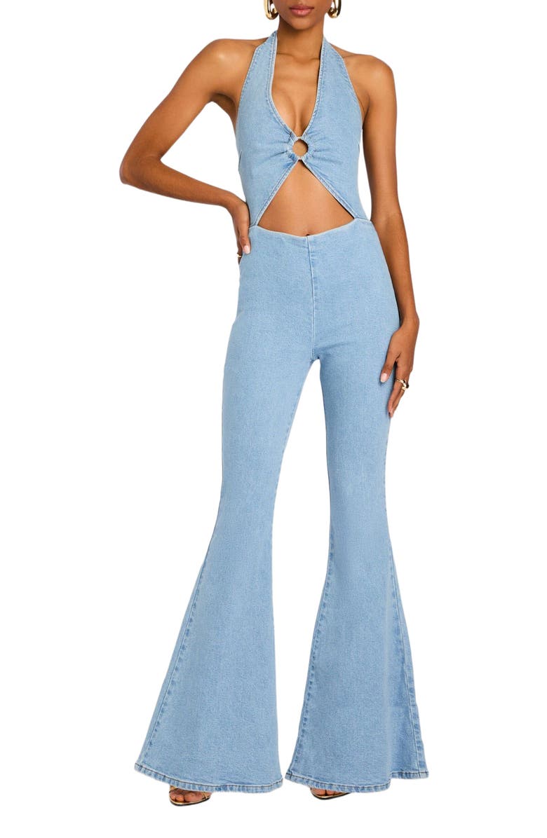 Retrofête Kairi Denim Jumpsuit, Main, color,
