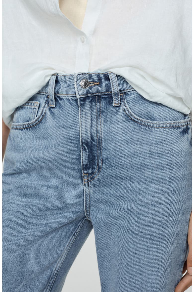 Mid Rise Straight Leg Jeans, Alternate, color, MEDIUM BLUE