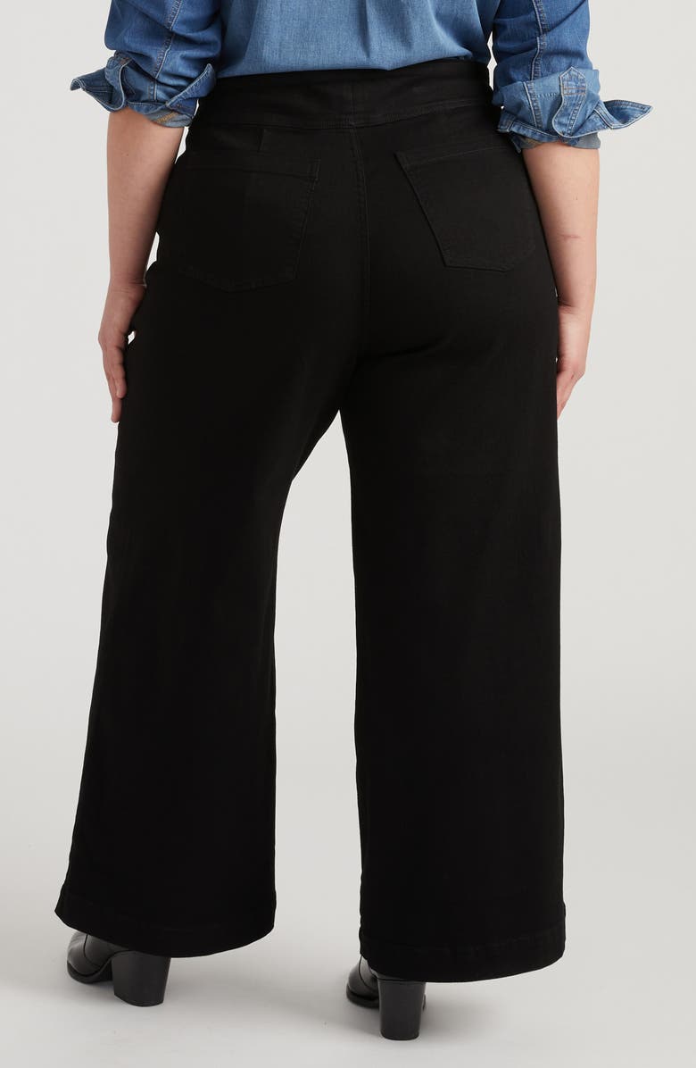 Universal Standard Charlie Sailor High Waist Straight Leg Jeans, Alternate, color, New Solid Black