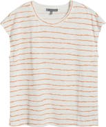 Wit & Wisdom Stripe Linen Blend T-Shirt
