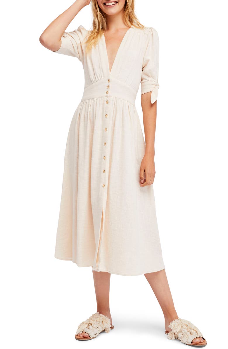 Free People Love of My Life Midi Dress, Alternate, color, 