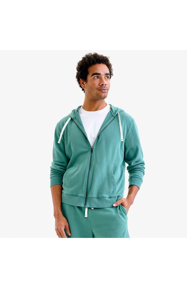 Primary Adult 24/7 Zip Hoodie, Alternate, color, Sunwashed Teal