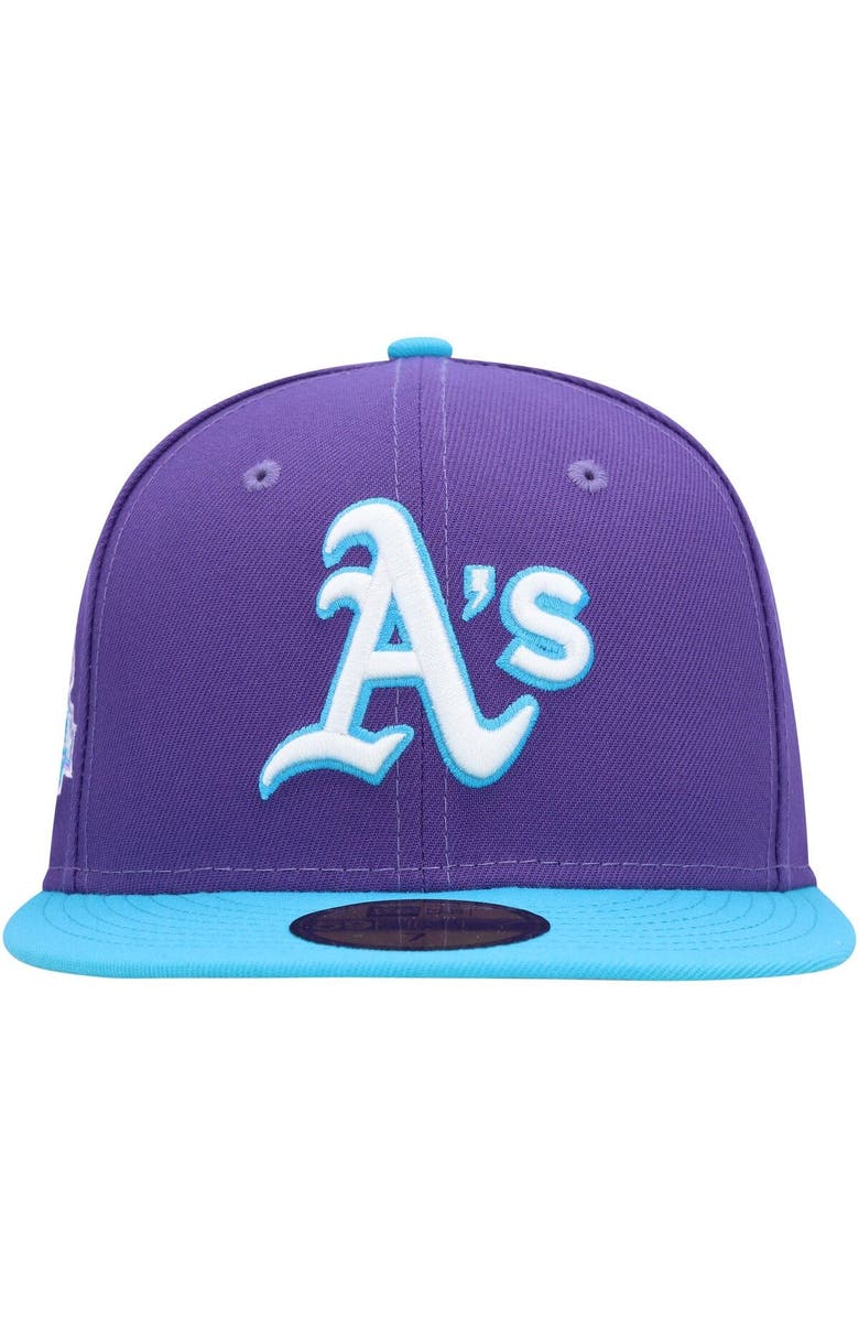 New Era Men's New Era Purple Oakland Athletics Vice 59FIFTY Fitted Hat, Alternate, color, Purple
