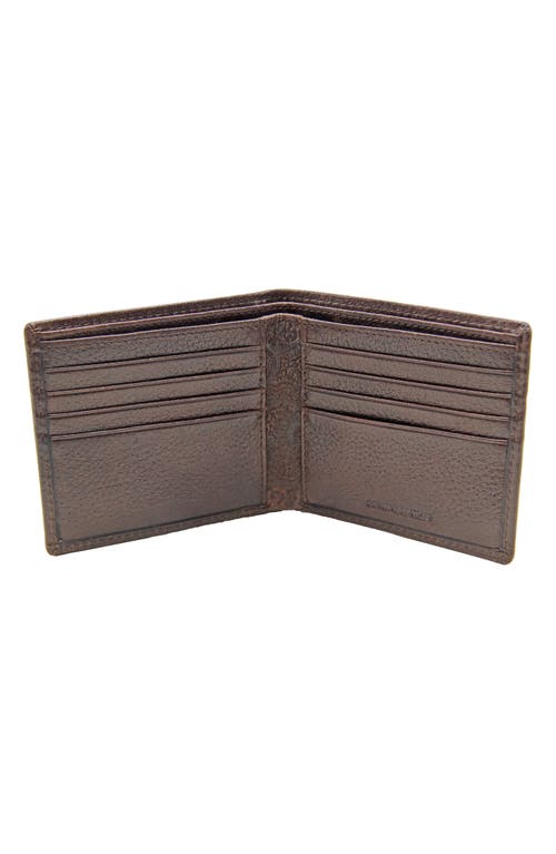 Robert Graham Nuance Leather Bifold Wallet In Brown