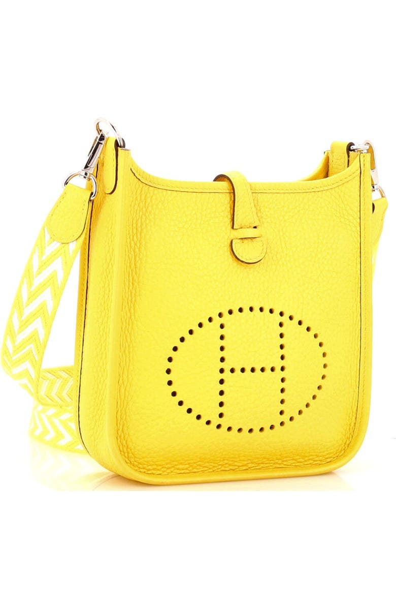 Pre-Owned Hermes Evelyne Bag Gen III Clemence TPM, Alternate, color, Jaune De Naples