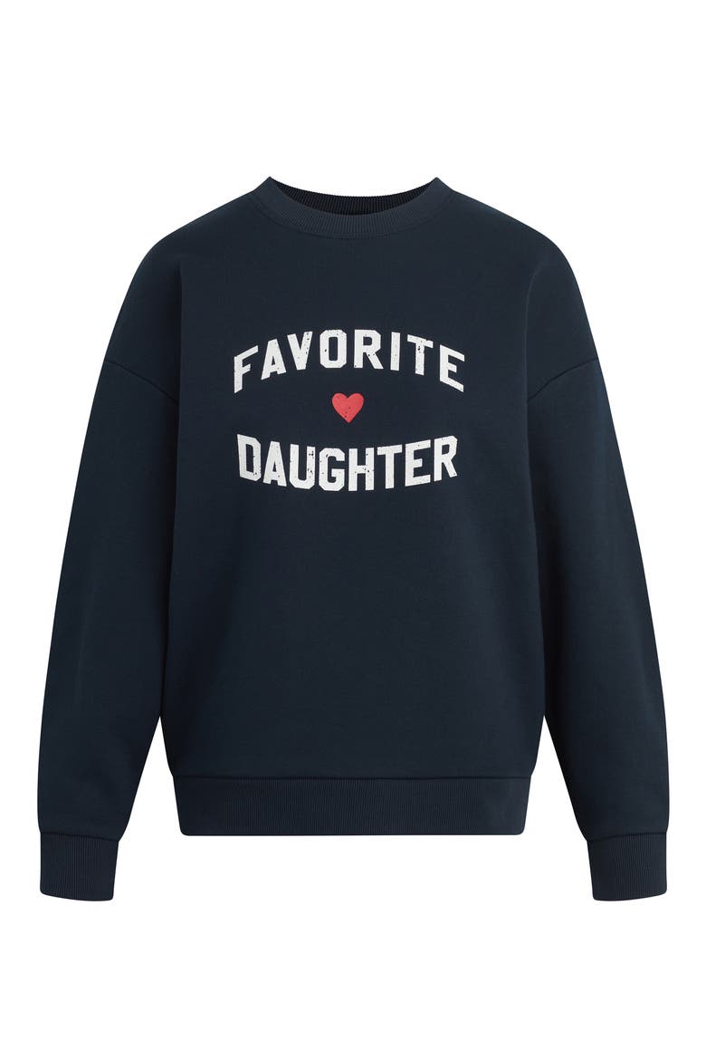 The Favorite Daughter Sweatshirt, Alternate, color, NAVY