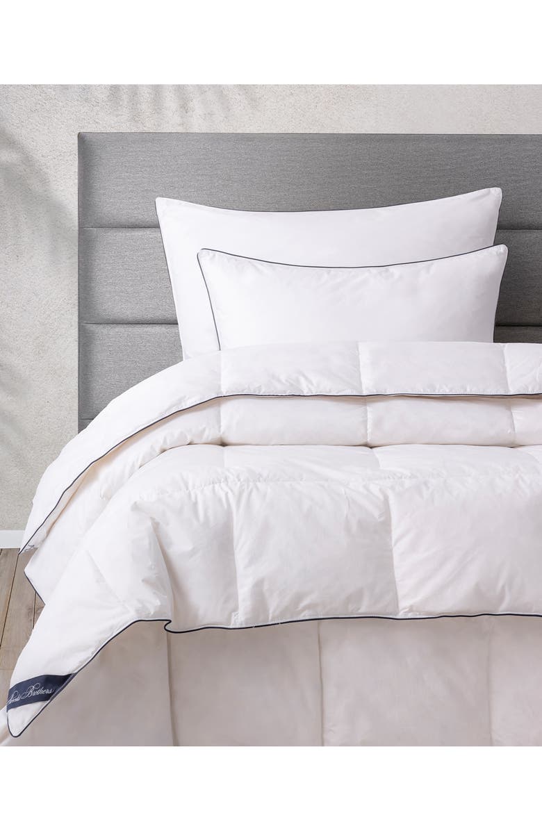 Brooks Brothers Goose Down Fill Comforter, Alternate, color, White