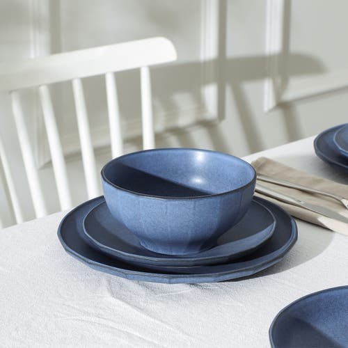 Stone Lain Rio Stoneware 4-piece Bowl Set In Blue