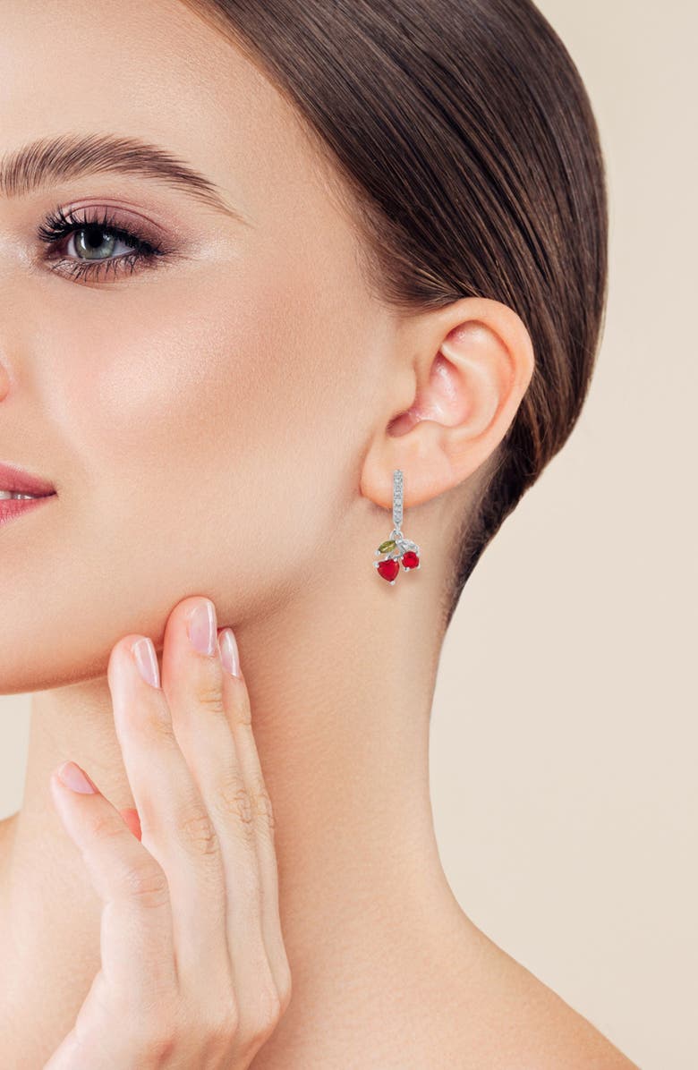 GLAZE JEWELRY Cherry Drop Earrings, Alternate, color, 