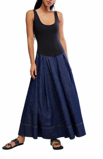 Elio Mixed Media Maxi Dress