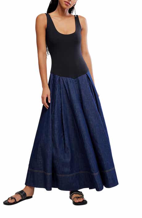 Elio Mixed Media Maxi Dress