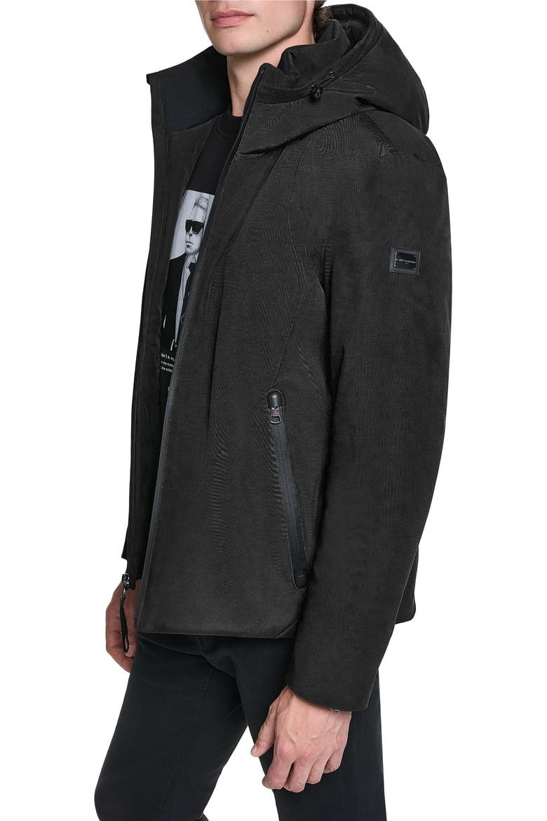 FlexTech Hooded Parka, Alternate, color, BLACK