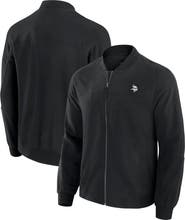 J. Palmer Men's J. Palmer Black Minnesota Vikings Lightweight Cover-4 Tri-Blend Full-Zip Jacket