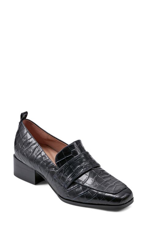 Darlene Block Heel Loafer (Women)
