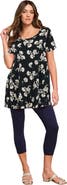 Roaman's Plus Size Cotton Ultimate Scoopneck Swing Tunic
