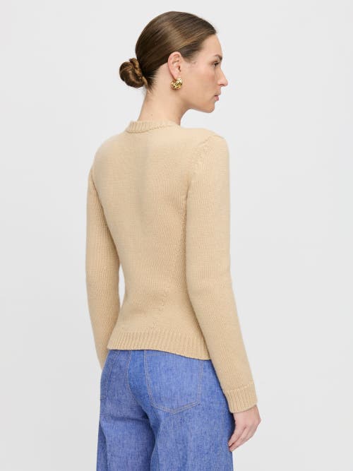 Callas Milano Jeanne Long Sleeve Crewneck Sweater In Neutral