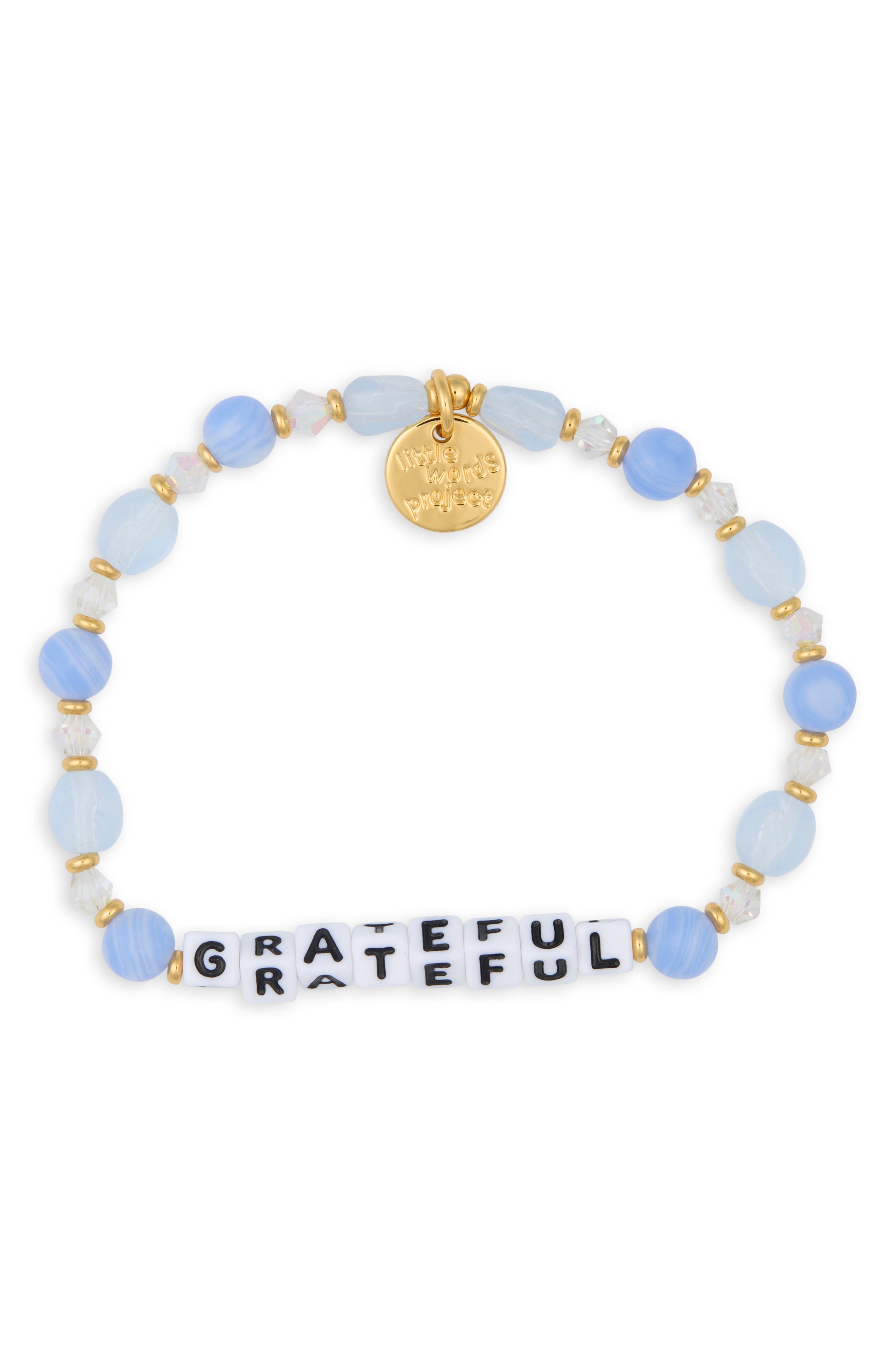 Grateful Beaded Stretch Bracelet