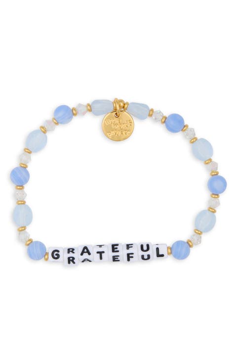 Grateful Beaded Stretch Bracelet