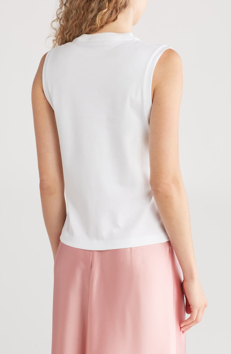 Vince Pima Cotton Easy Shell Tank, Alternate, color, Optic White