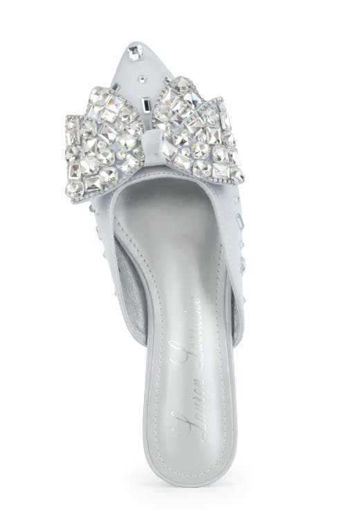 Lauren Lorraine Claire Slip-ons In Silver
