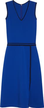 ST. JOHN Vanna Roma Crepe Knit Sleeveless Midi Dress