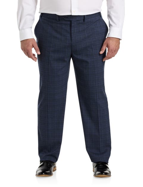 Big & Tall Check Patterned Suit Pants