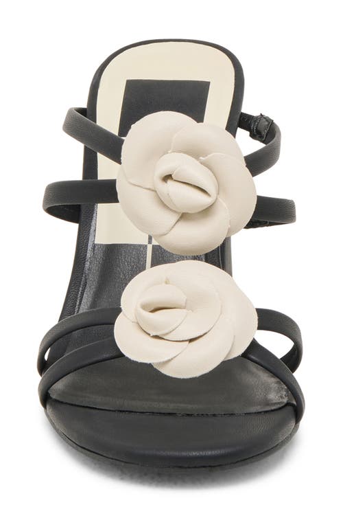 Dolce Vita Bisera Floral Sandal In Black/white Multi Stella