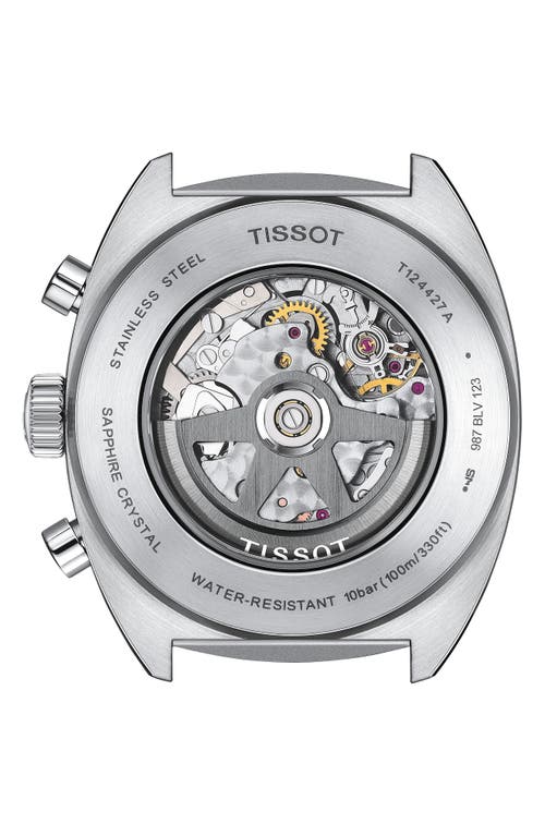 Tissot Heritage 1973 Nav Chronograph Leather Strap Watch, 43mm In Black