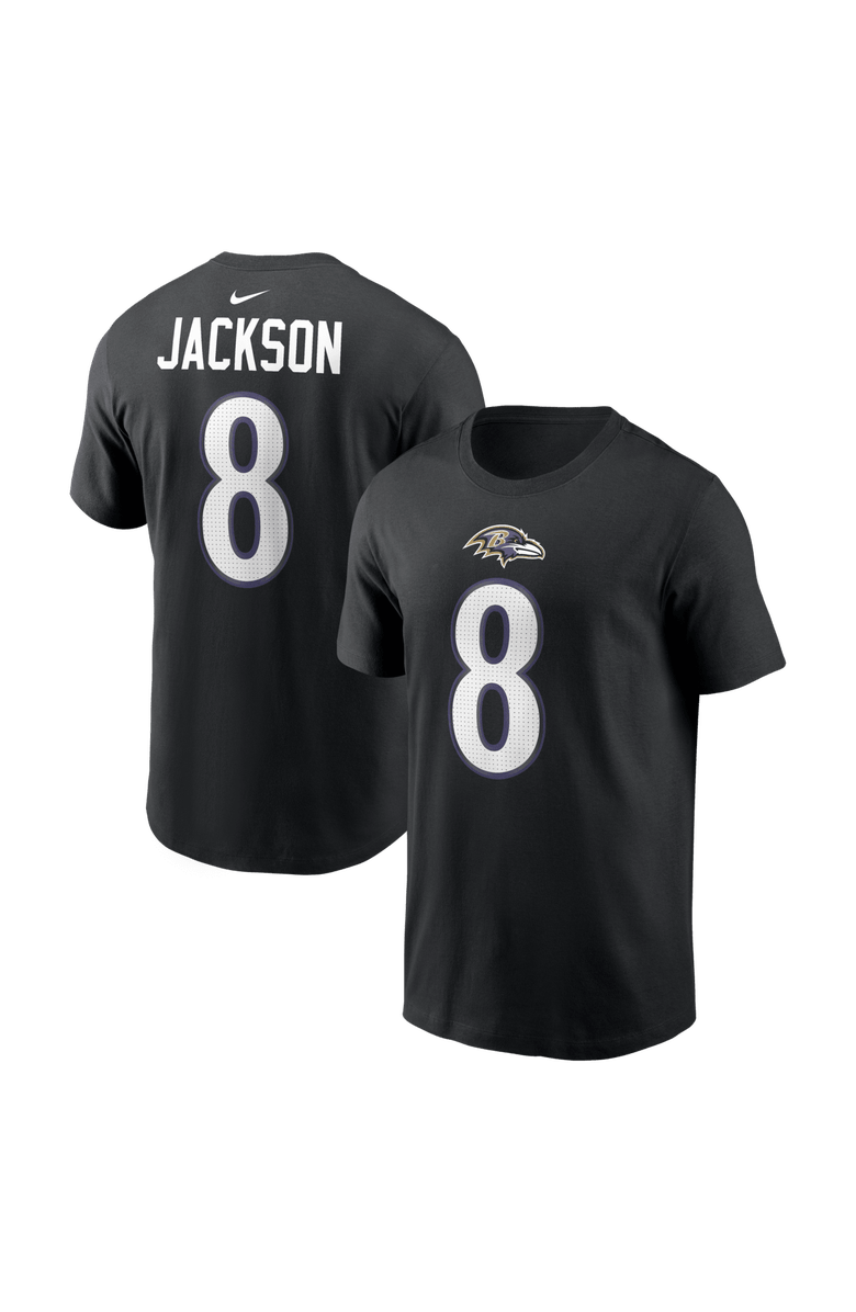 Nike Men's Nike Lamar Jackson Black Baltimore Ravens Name & Number T-Shirt, Main, color, Black