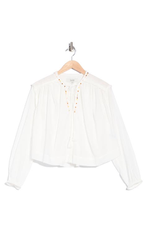 Long Sleeve Embroidered Top