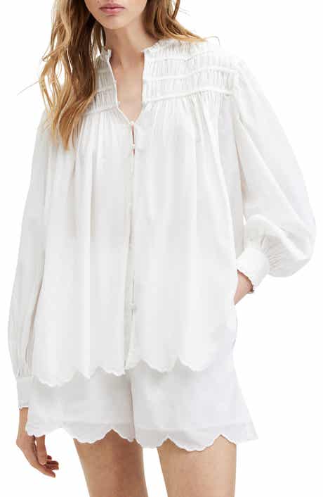 Ettie Scalloped Hem Shirt