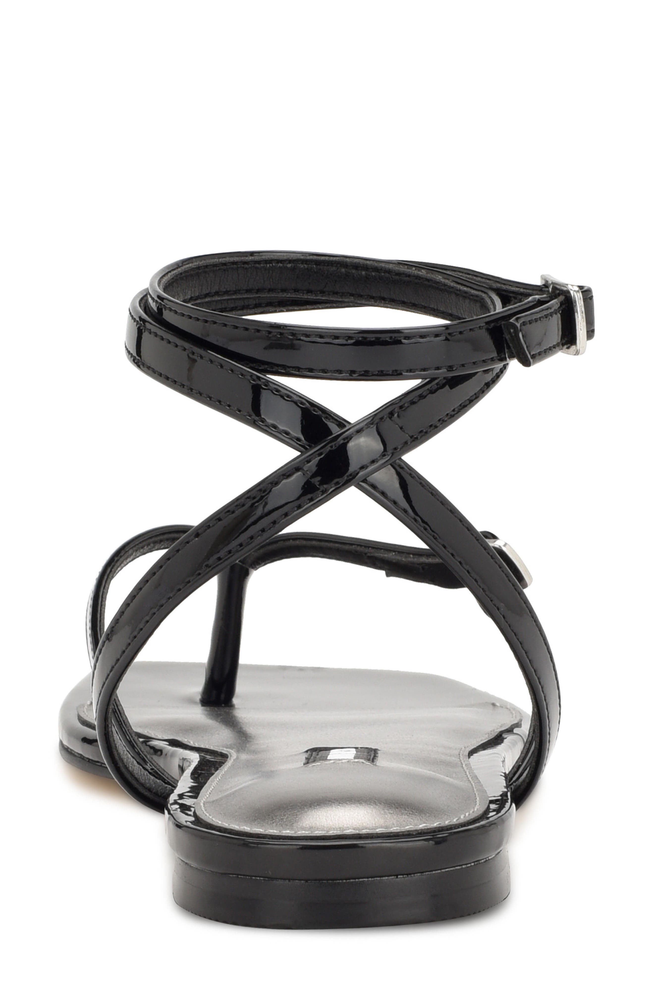 Nelson Strappy Sandal, Alternate, color, BLACK